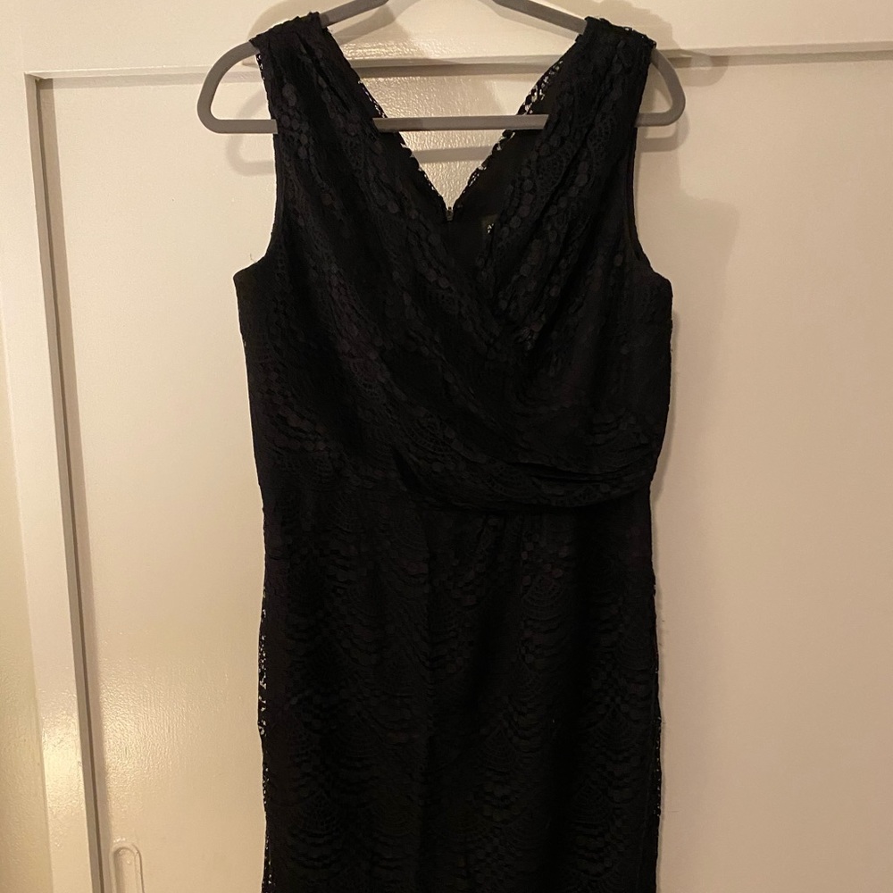 Black lace formal dress
